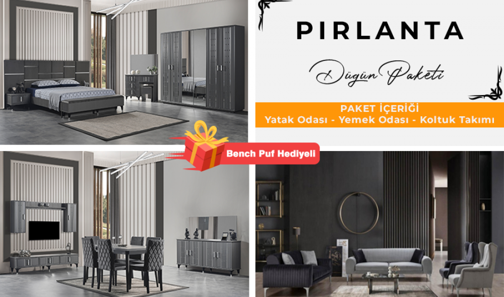 Pırlanta Düğün Paketi (Yüzler MDF Kasa Suntalem Malzemeden Üretilmiştir)