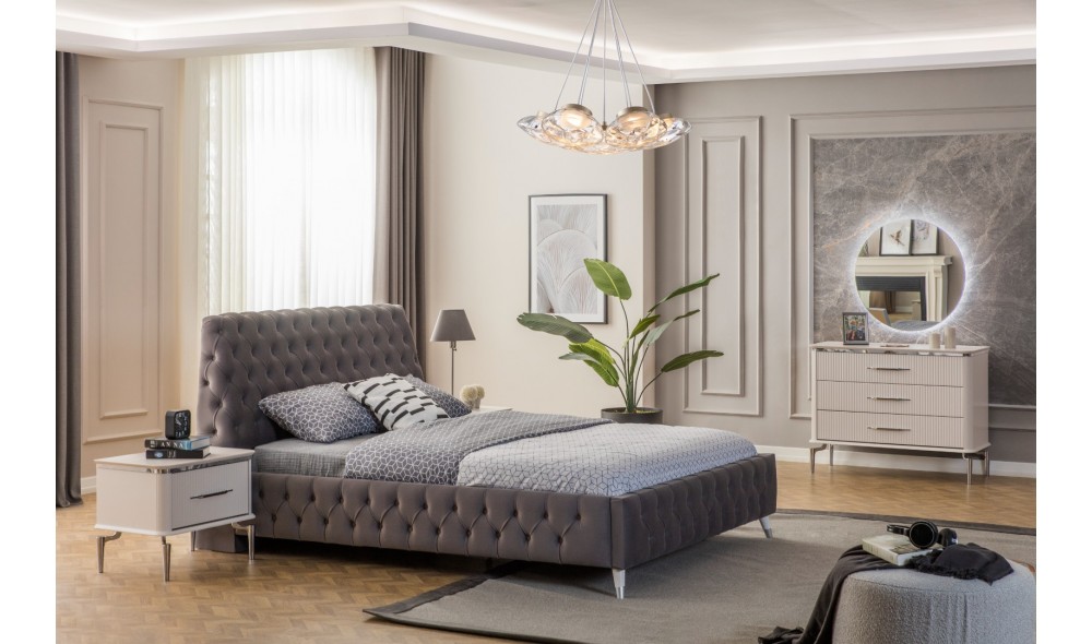 Royal Gümüş Yatak Odası