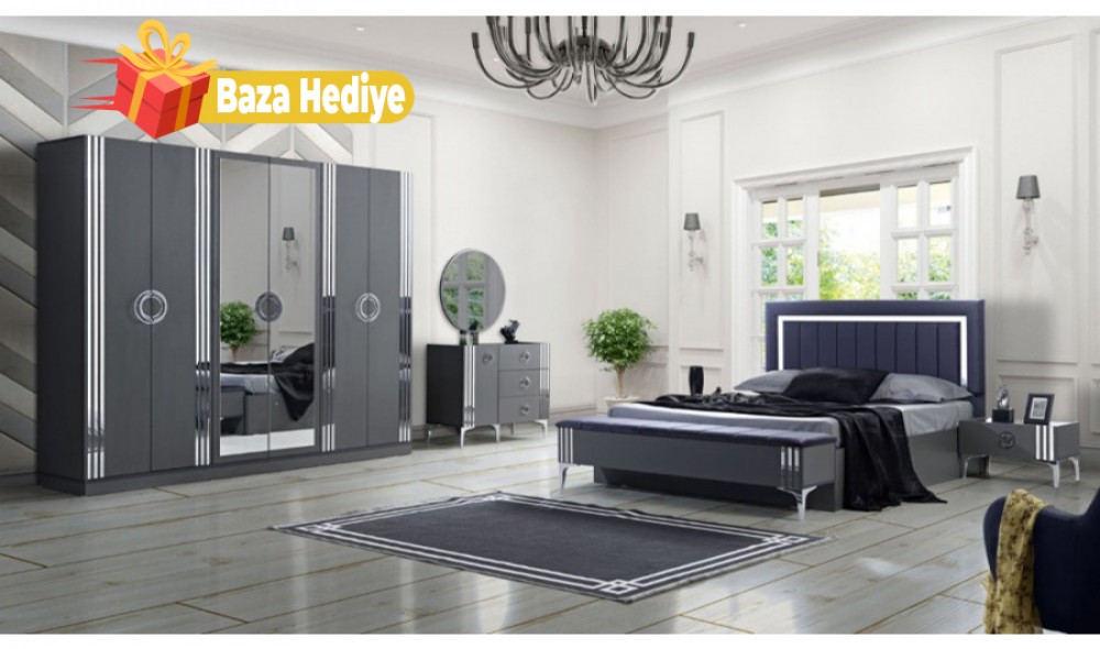 Asel Antrasit Yatak Odası