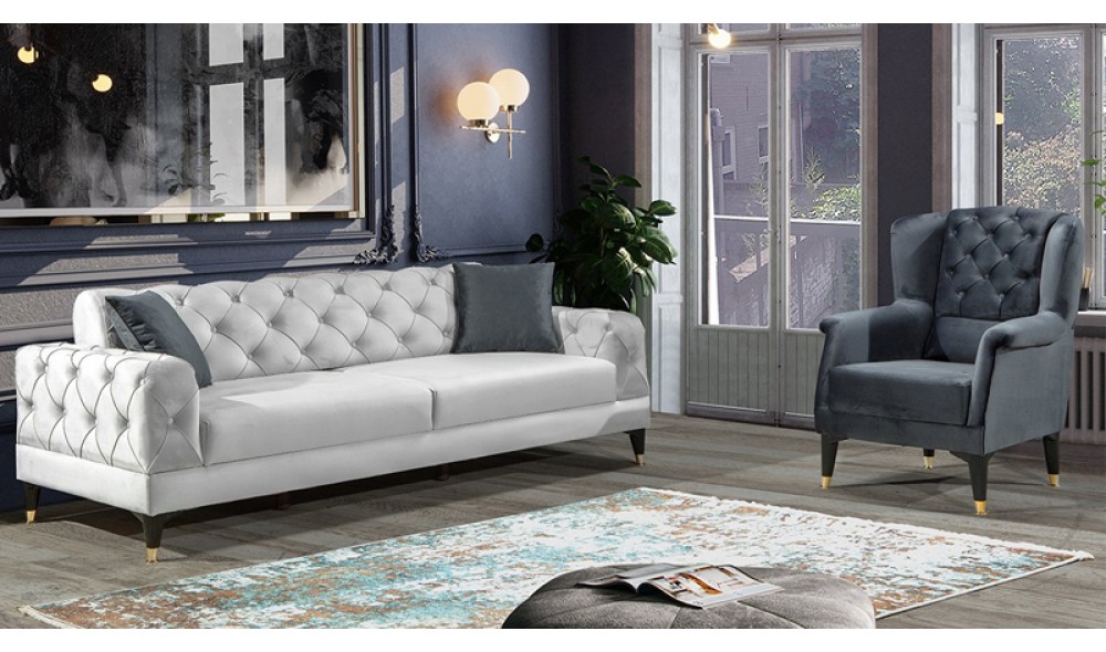 Buse Koltuk Takımı 3+3+1 (Yataklı Ürün)