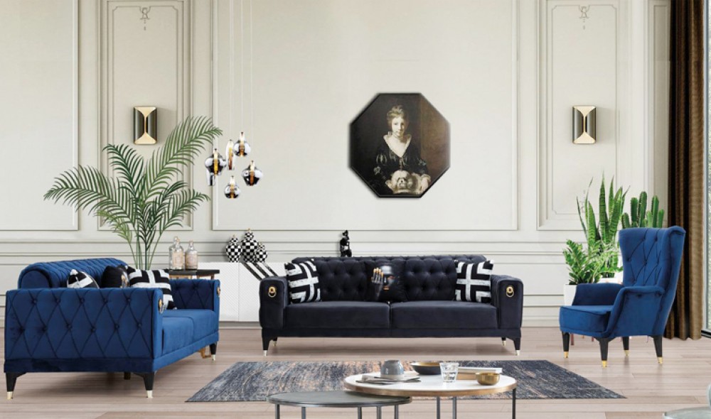 Almina 04 Koltuk Takımı 3+3+1 (Yataklı Ürün)