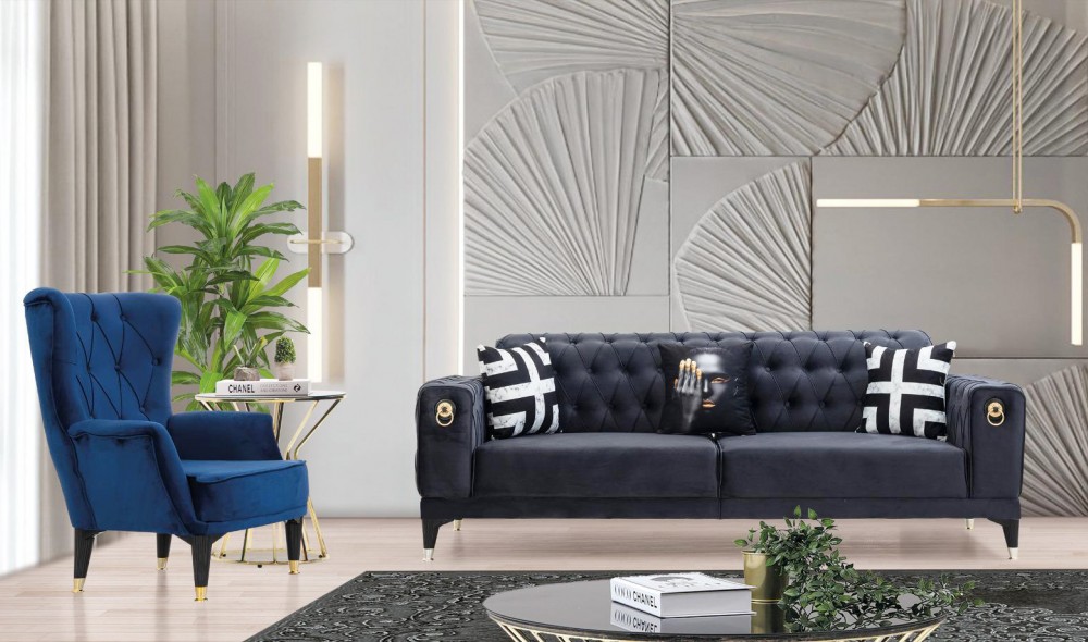 Almina 04 Koltuk Takımı 3+3+1 (Yataklı Ürün)