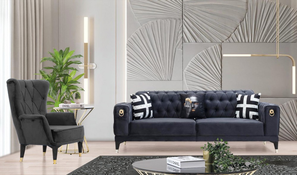 Almina 05 Koltuk Takımı 3+3+1 (Yataklı Ürün)