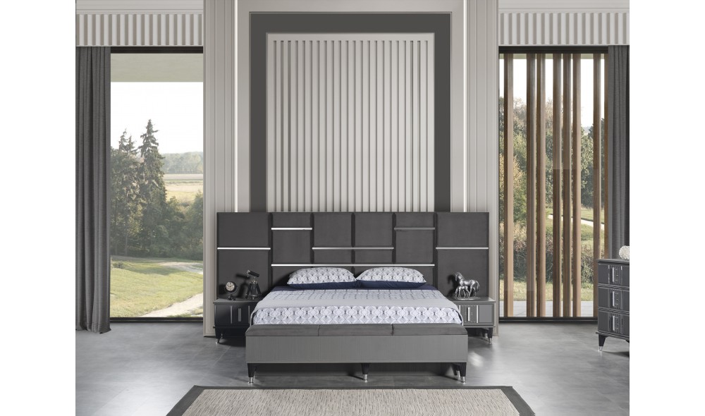 Pırlanta Yatak Odası (Ön yüzler mdf iç iskelet suntalem malzemeden üretilmiştir)