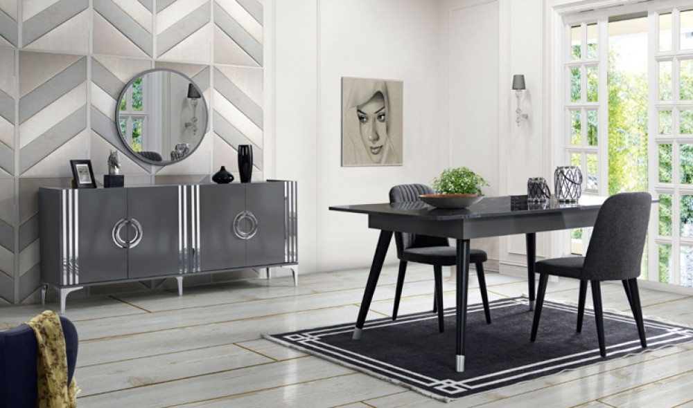 Asel Antrasit Yemek Odası