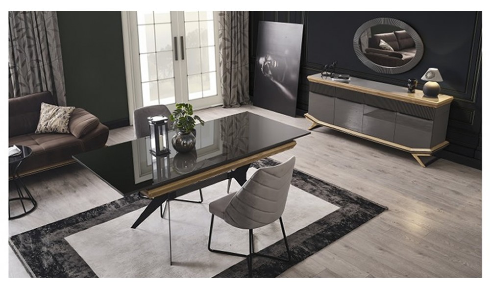 Grand Yemek Odası (Ön yüzler %100 mdf kasa suntalem malzemeden üretilmiştir)